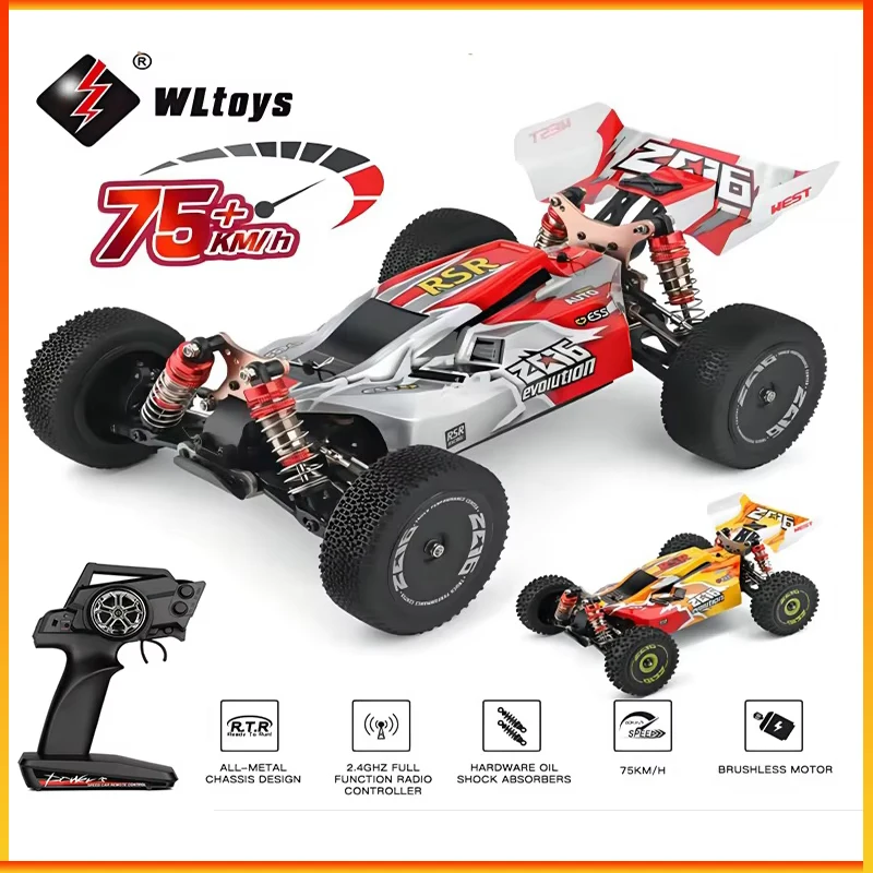 

WLtoys 144001 1:14 радиоуправляемый гоночный автомобиль 60 км/ч 2,4G с дистанционным управлением, высокоскоростной внедорожный дрифт, амортизация, игрушки для взрослых и мальчиков, подарок для детей