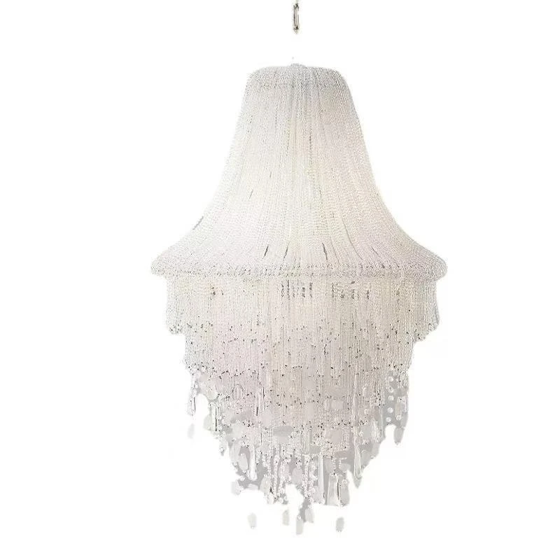 

Creative tassel crystal chandelier villa B & B living room dining room bedroom stairs