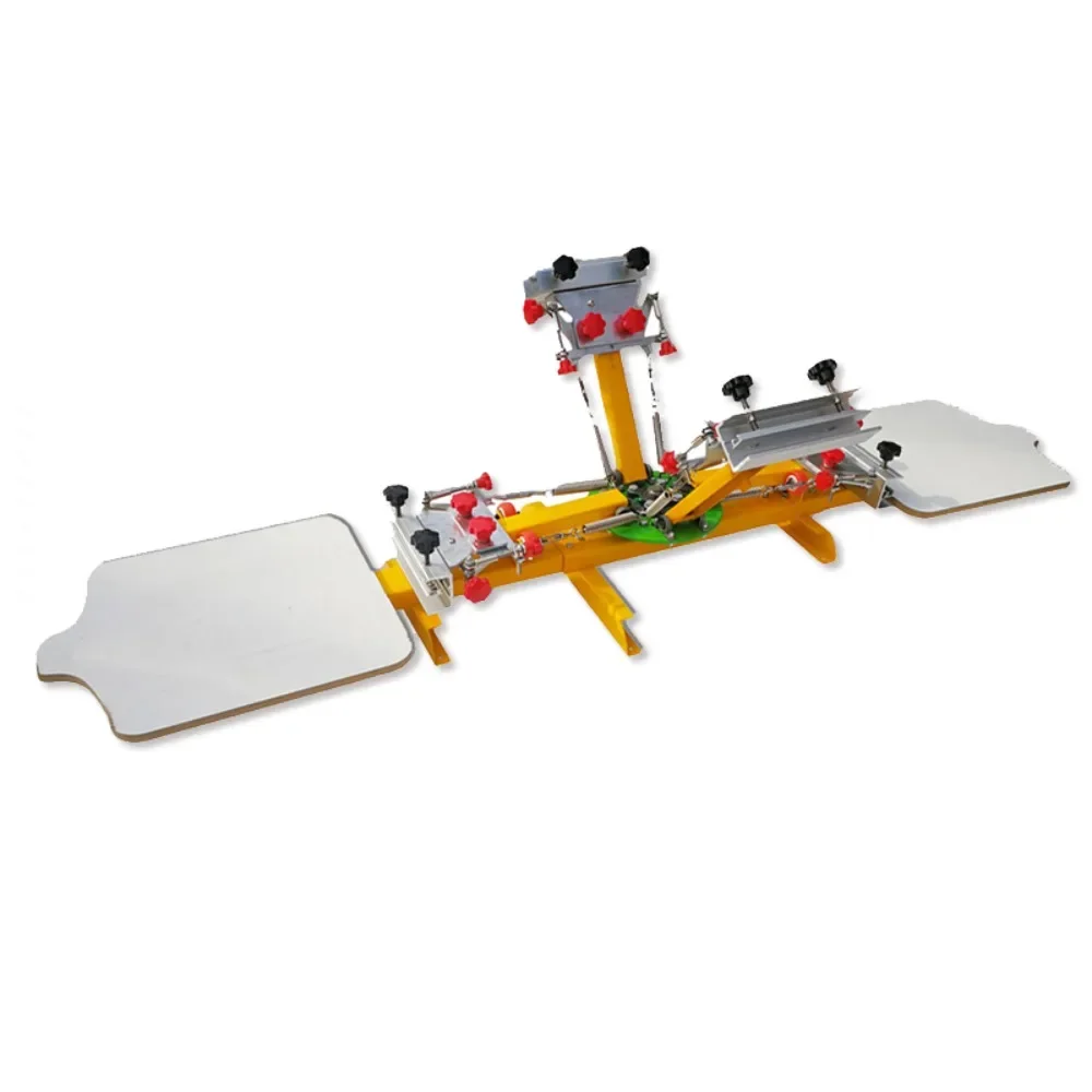 Small business desktop screen printing machine 4 color 2 station screen printing