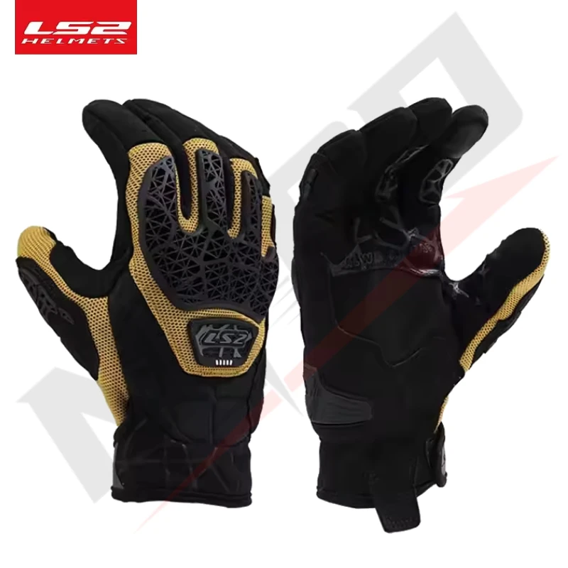 LS2 ALL TERRAIN II Summer Motorcycle Gloves Mesh Breathable TPR Anti-fall Motocross Riding Gloves for Men and Women