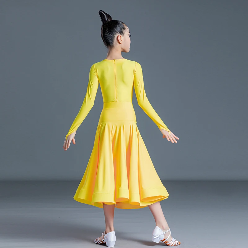 Children Waltz Ballroom Dancing Clothes Kids Tango Chacha Modern Dance Costumes Skirts For Girls Latin Dance Dresses