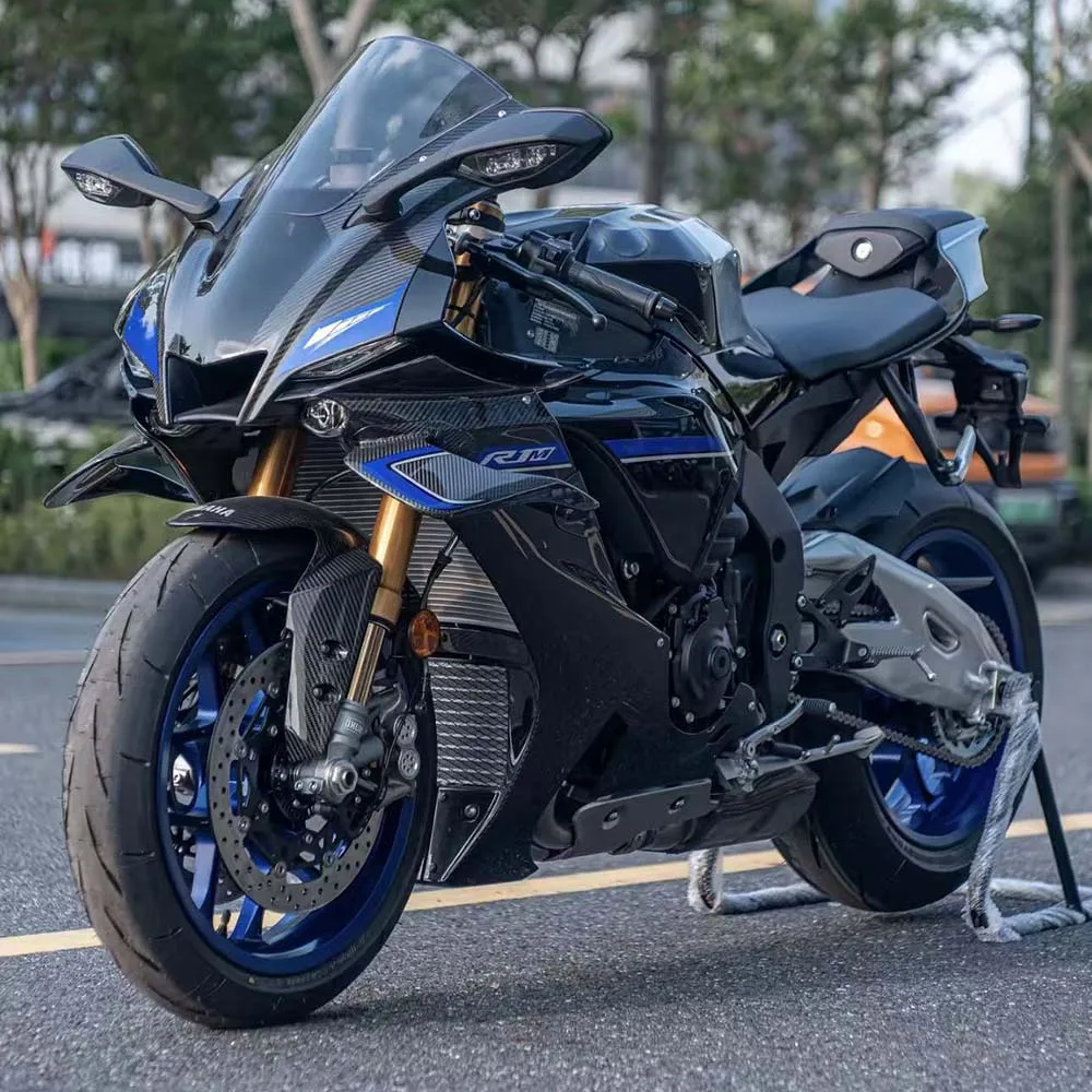 For R1 Front spoiler Lower spoiler lower lip For YAMAHA YZF-R1 R1M 2020-2026 GP WING DOWNFORCE NAKED FRONTAL SPOILERS