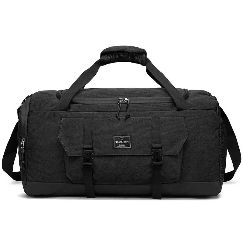 Sac de voyage de grande capacité pour l\'extérieur, sac de gymnastique à séparation de dos et de sec, sac de sport léger et multifonctionnel avec