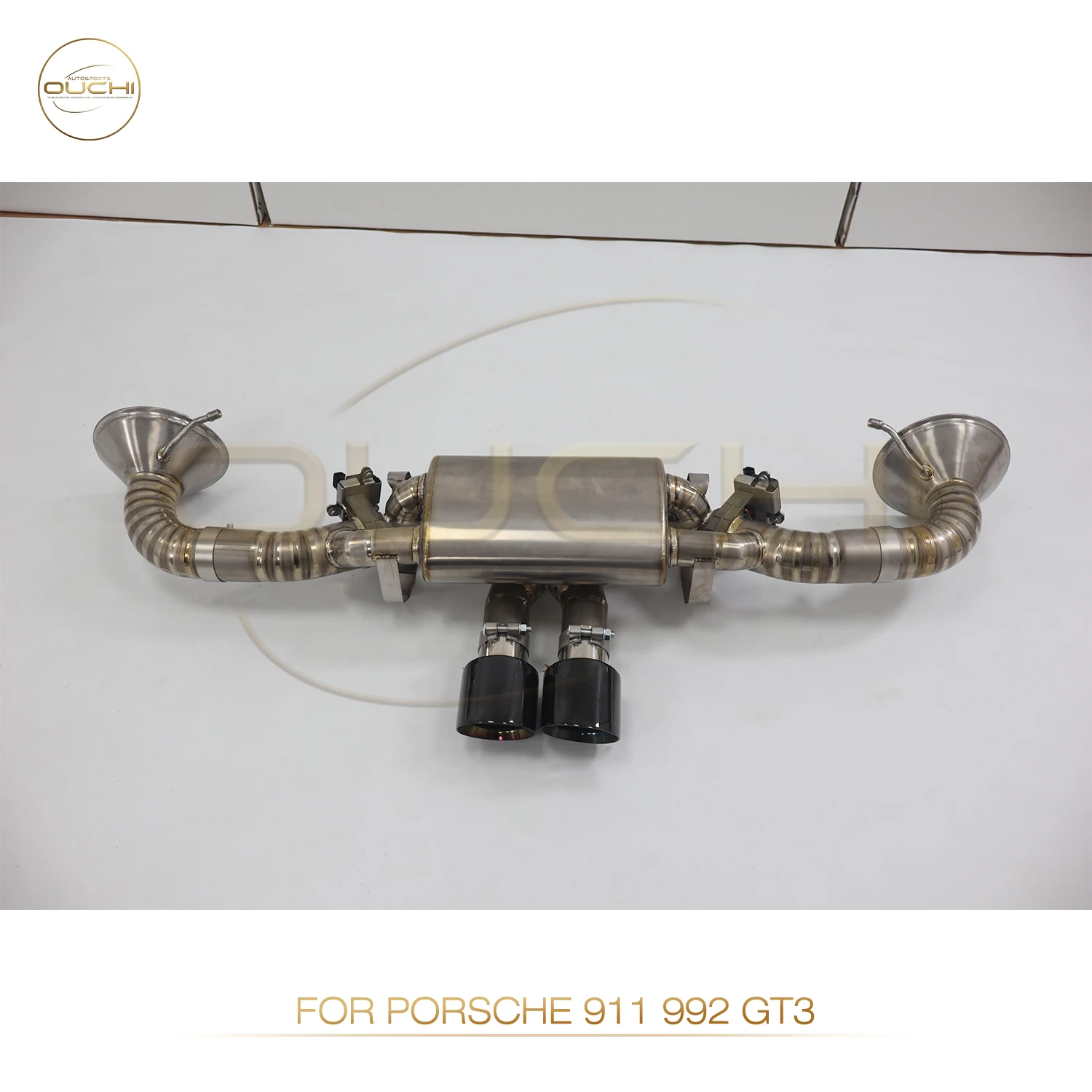 OUCHI Titanium Alloy Full Exhaust for Porsche 911 992 GT3 Valve Exhaust Without Cat Downpipe Manifold