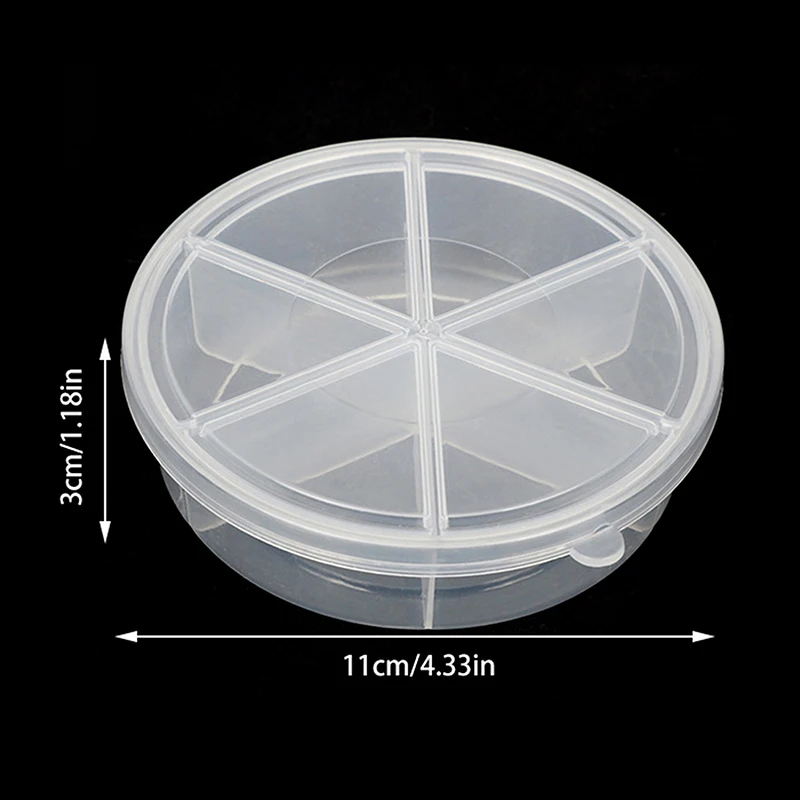 New PP Plastic Transparent Hexagonal Sealed Box Jewelry And Accessory Parts Storage Box Electronic Component Sorting Box