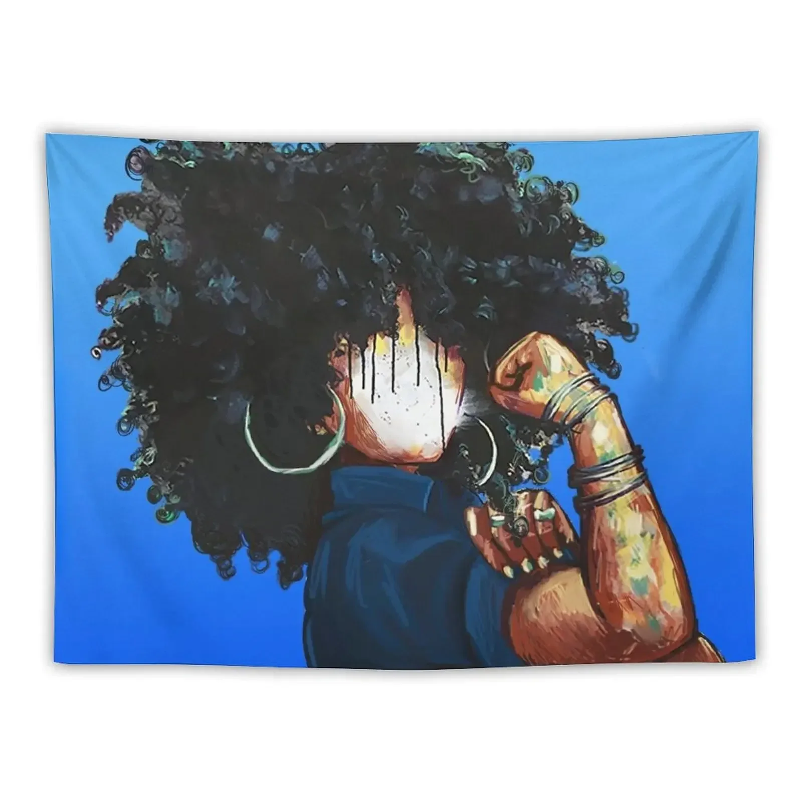 Naturally the Riveter BLUE Tapestry Wallpaper Bedroom Decorations House Decorations Decorations For Your Bedroom Tapestry