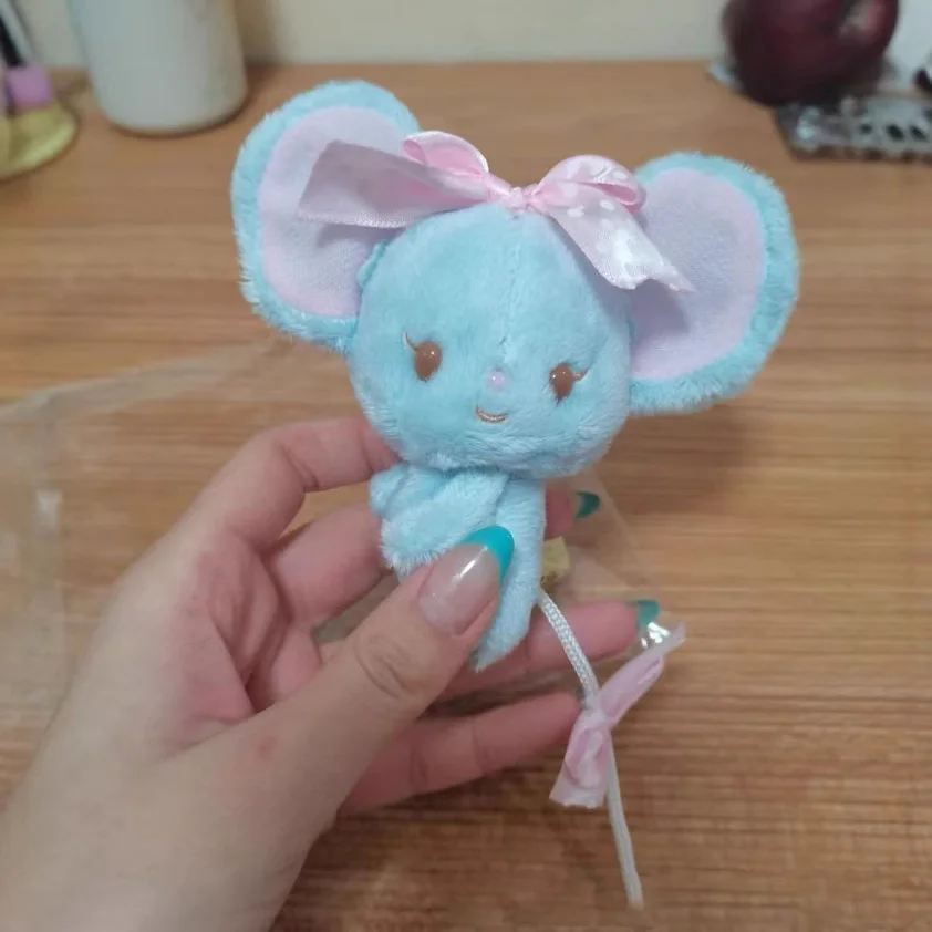 LLavero de juguetes de peluche Melody Friends, ardilla plana, ratón, muñeco de peluche, mochila de dibujos animados Kawaii, abalorio, regalos de cumpleaños