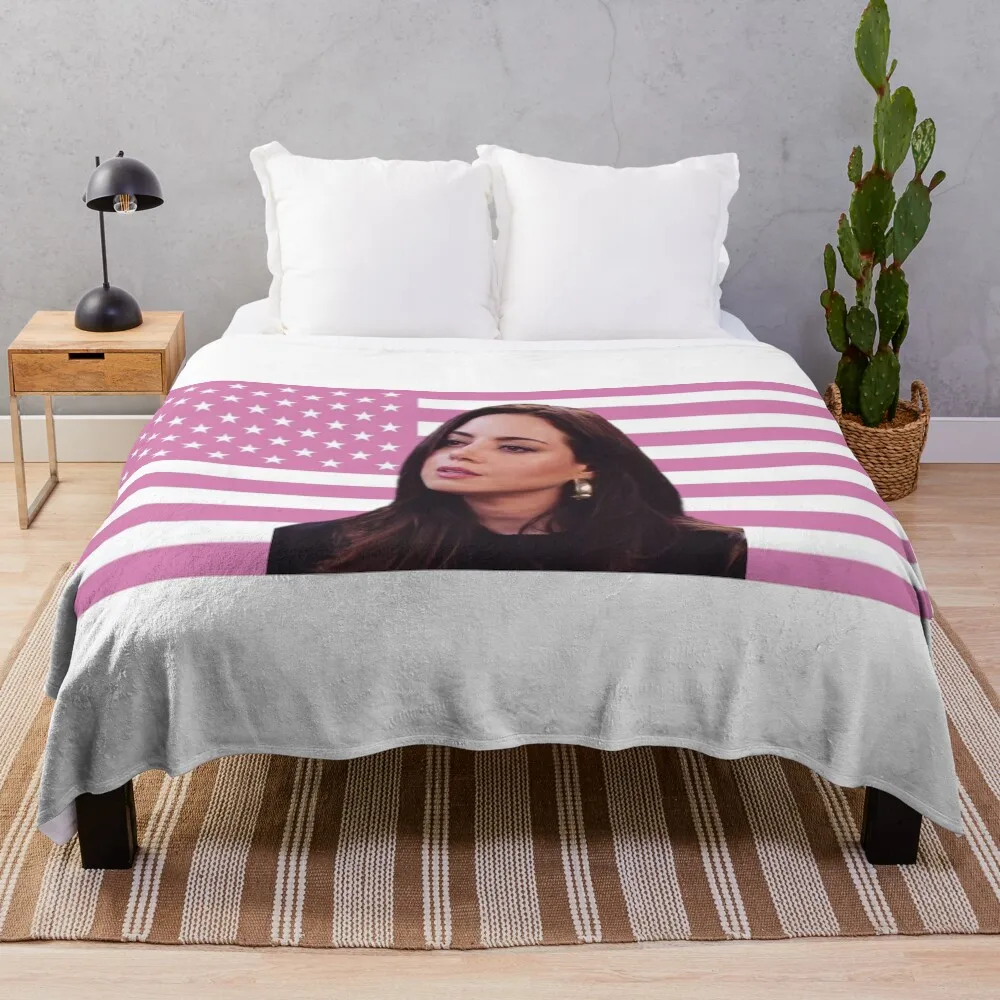 

Aubrey Plaza Throw Blanket Designers Furry bed plaid Kid'S Blankets