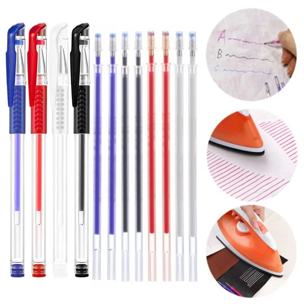 

For Dressmaking Craft Quilting With Refills Temporary Marking Fabric Marking Pen Tailor Chalk Heat Erase Pen Sewing Tools