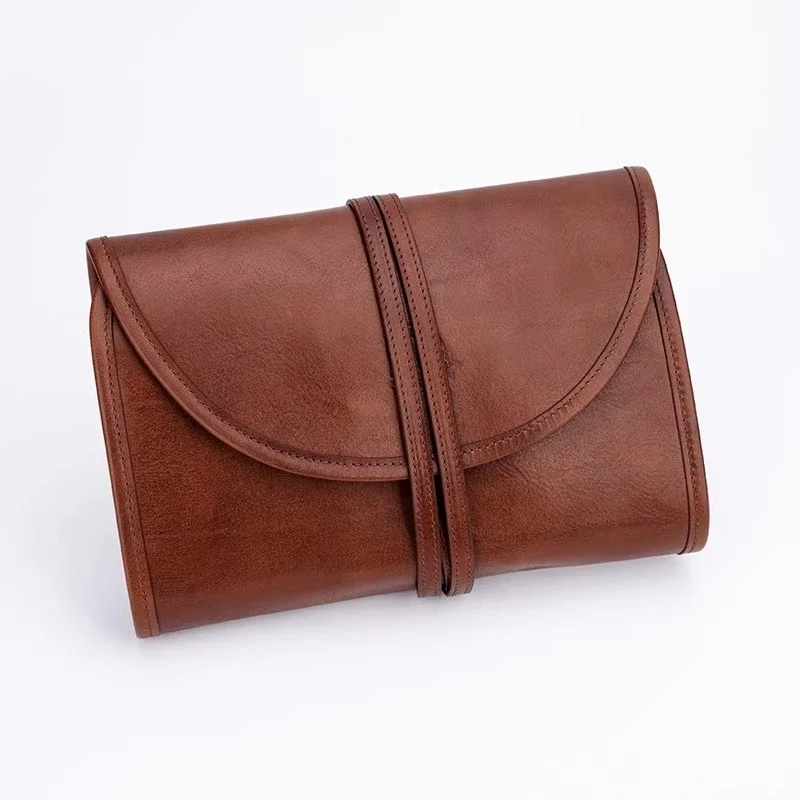 Cowhide pipe bag, two-pack bucket grain bag, pipe storage bag.