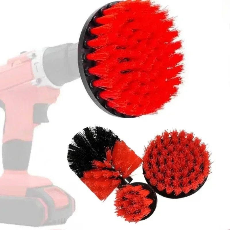 New Color Drill Brush Attachment Set Power Scrubber Brush With Drill Scrub Brush For Cleaning Showers Tubs Bathroom Tile Carpet