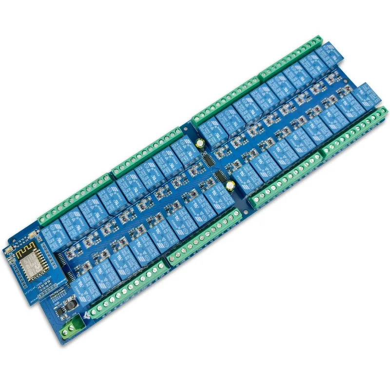 DC-5V 32-Channel Relay Module, ESP-12F ESP8266 Development Board, Support Secondary Development