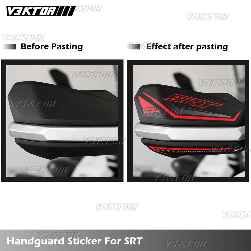 For QJ Motor SRT 900 800 700 600 X SX Motorcycle Handguard Stickers Hand Guard Shield Protection Decals