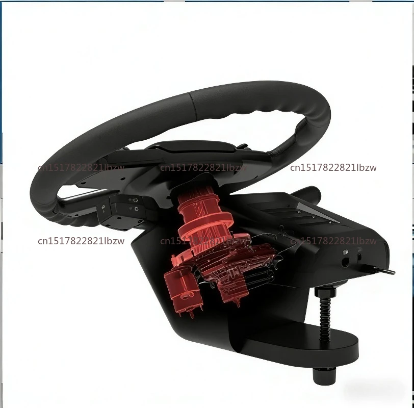 Force Feedback Steering Wheel for Truck Simulator PC Gaming Racing Simulation with Pedals view 3