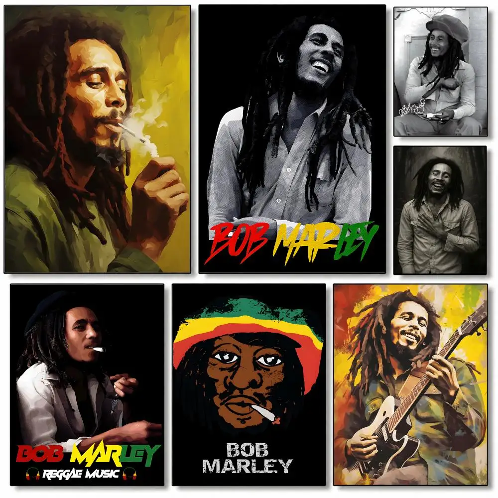Legendary Rock Singer Bob Marley Poster Poster High Quality Wall Art for Home Bedroom Living Hallway Perfect Gift
