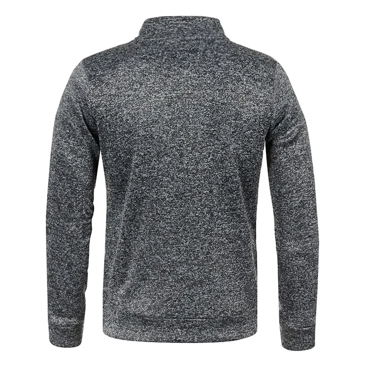 Men Sweatshirts Spring Autumn Pullover Half Zipper Pullover for Male Hoody Outdoor Sweatshit Solid Color Stand Collar