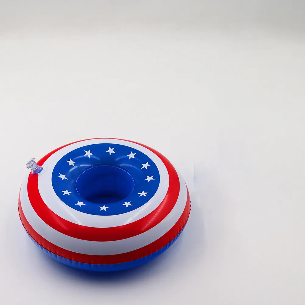 4Pcs American Flag Inflatable Placemats Premium PVC Table Coasters for Parties Heat Scratch Stain Protection Table Decor