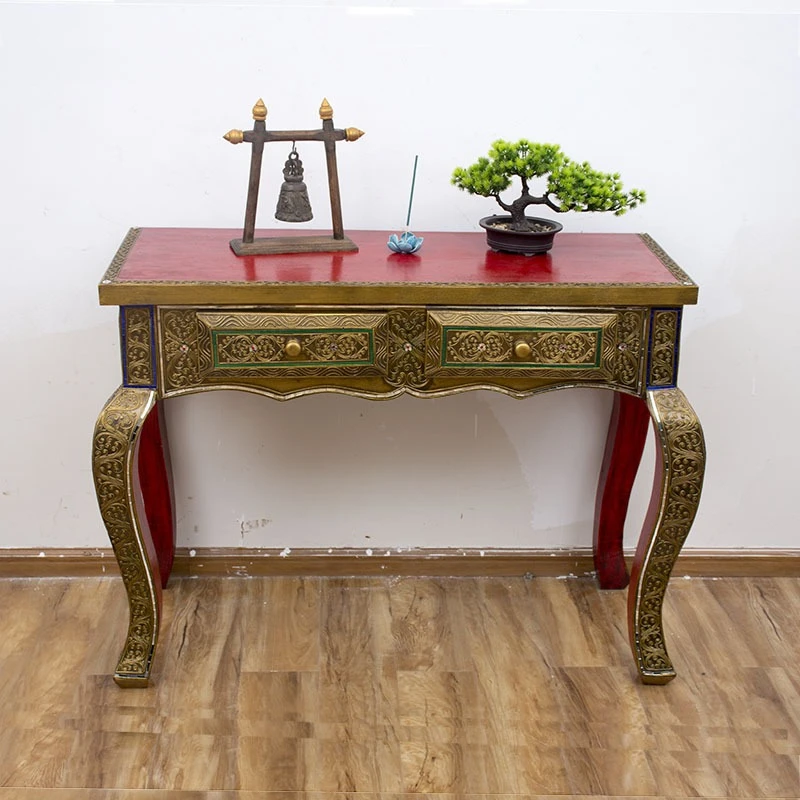 Solid wood porch cabinet for table Thai household Buddhist platform for table incense case South East Asia style furniture