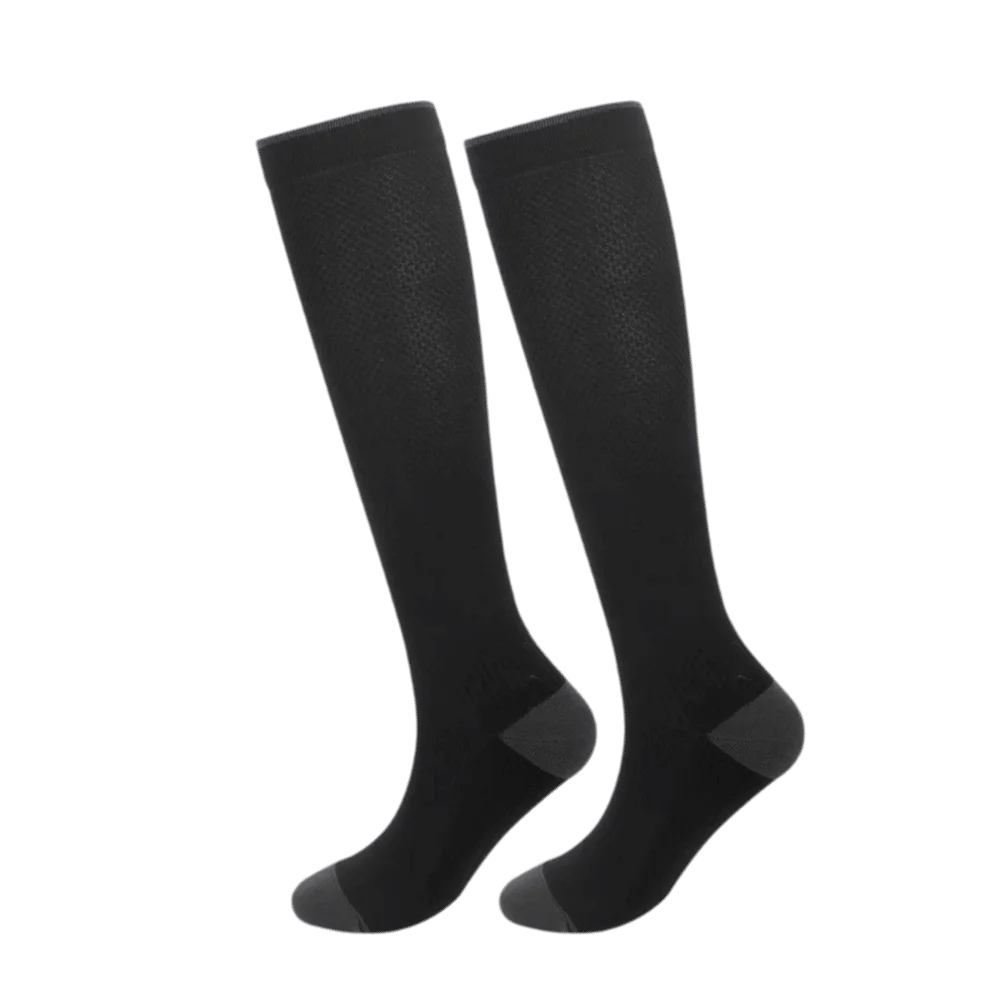 Knee High Compression Socks Elastic Long Tube Circulation Support Socks Leg Slimming Summer Sports Stockings For Recovery