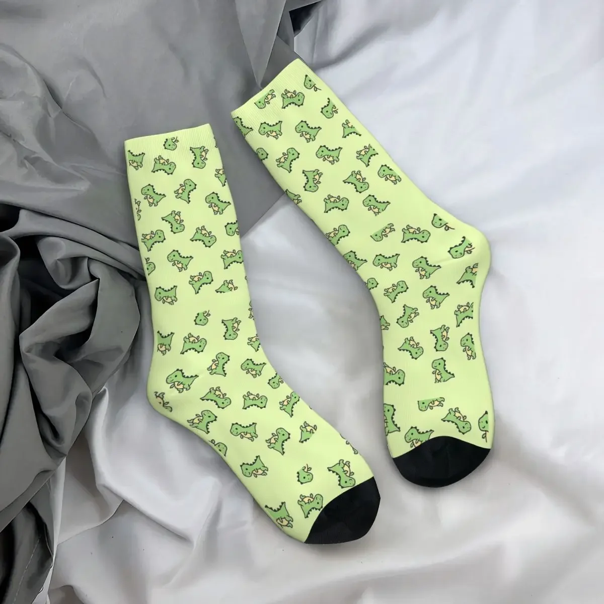 T. Chaussettes Rex Harajuku, bas super doux, chaussettes longues toutes saisons, accessoires pour cadeaux unisexes