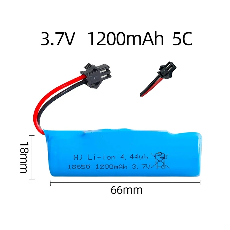 3.7v 1200mah 18650 Lithium Battery Rechargeable Battery For Rc Toys Helicopter Airplanes Car Baot Tank Gun Truck Motorcycles