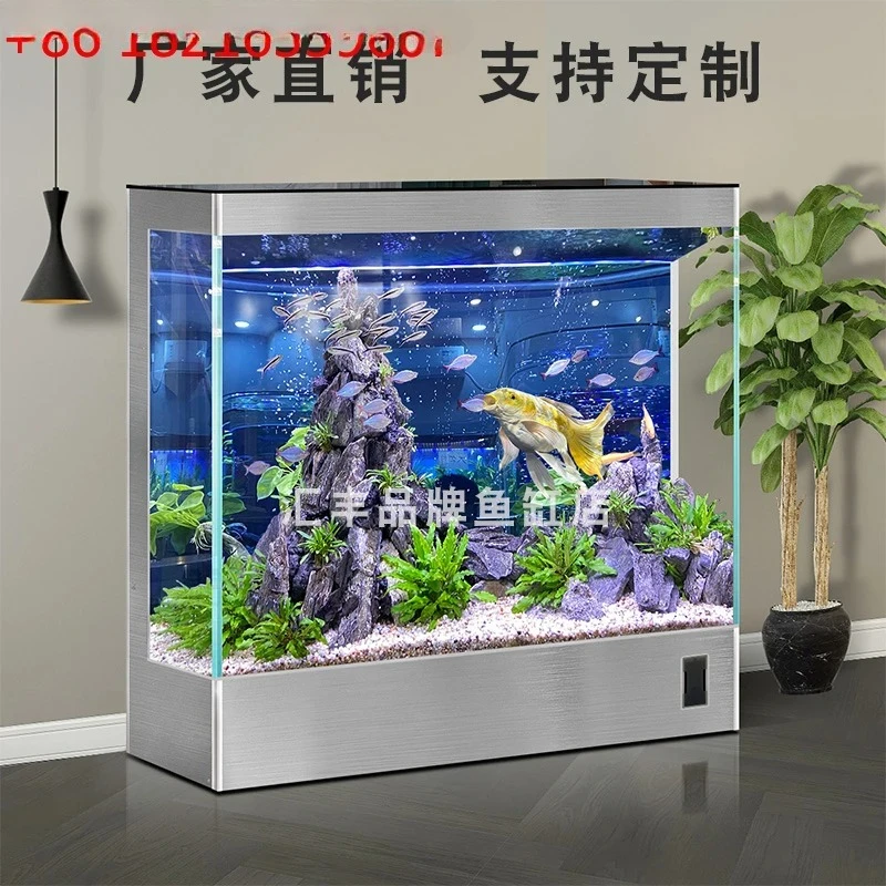 

No water change 2025 new living room fish tank filter full set of floor-to-ceiling household