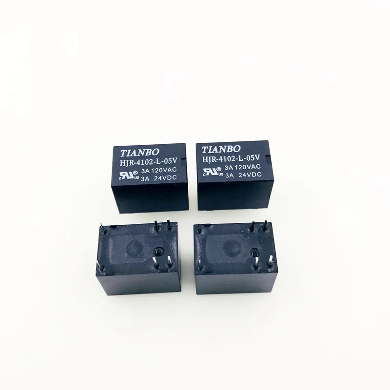 

Free shipping 10pcs 100% Original New TIANBO HJR-4102-L-05V HJR-4102-L-12V HJR-4102-L-24V 6PINS 3A Signal Relay