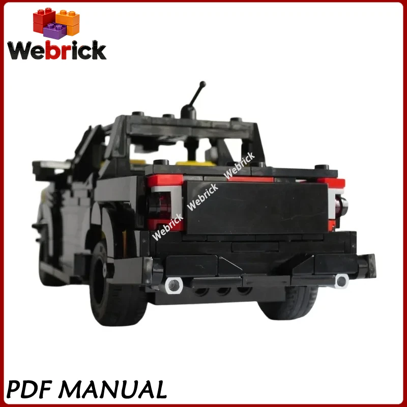 Ranger Raptor Alternate Build MOC Building Bricks, Custom Off-Road Pickup Truck Kit for Collection and Home Display