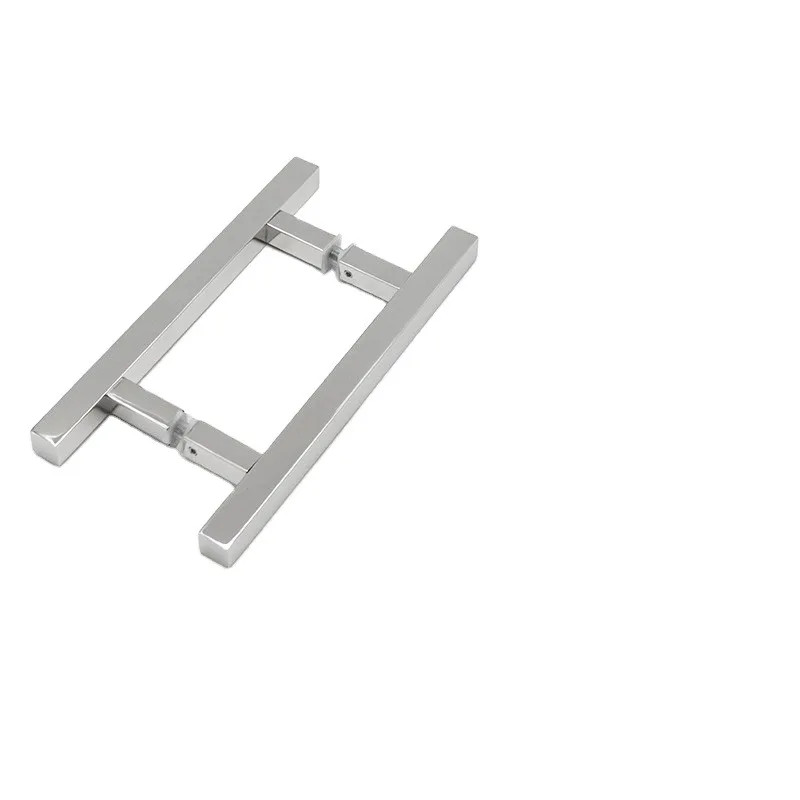 

Direct Satin Stainless Steel Aluminum Wood Sliding Office Hotel Bathroom Door Handle with Mirror Light Armrest