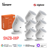 Sonoff SNZB-06P Zigbee Human Presence Sensor 5.8GHz Microwave Radar Light Sensing Smart Home Automation for Google Alexa Alice
