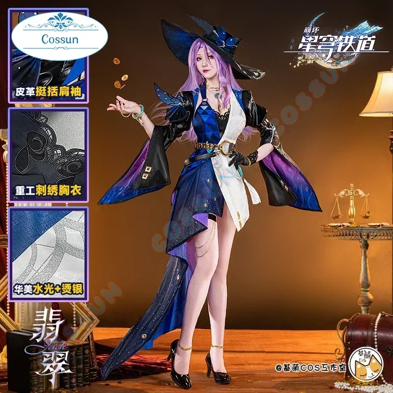 

[На складе] Honkai: Star Rail Jade Косплей Костюм Женское Платье Cos Game Аниме Вечеринка Униформа Хэллоуин Играть Ролевая Одежда