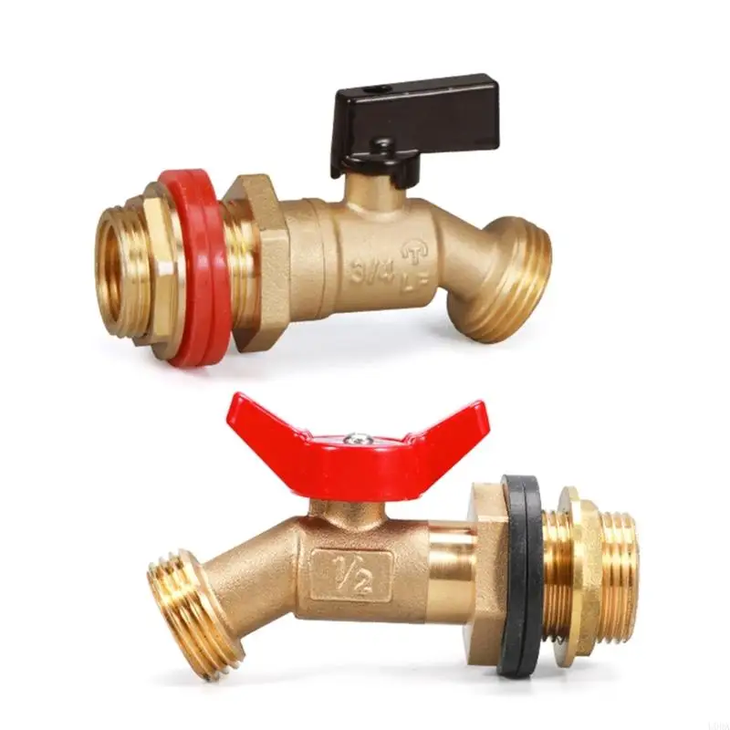 

Rainwater Brass Tap Connectors Set for Home Plumbing and Renovations Projects Supplies Comes with Random Gasket Color