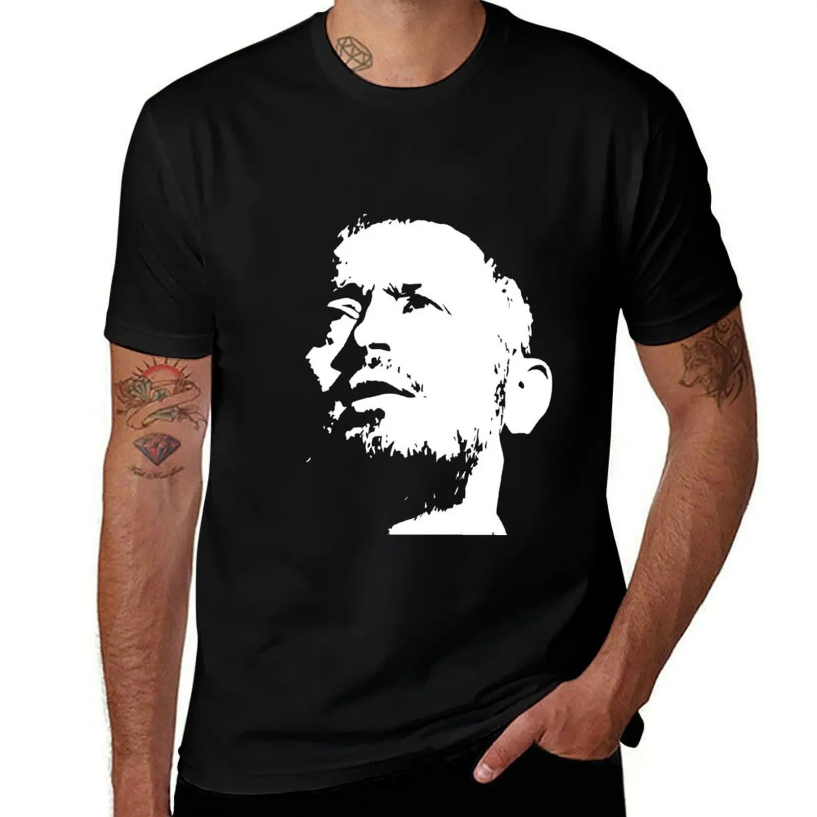

Georges Wassouf Black & White -   T-Shirt t shirts designer t shirt personalised t shirt man luxury T-shirt