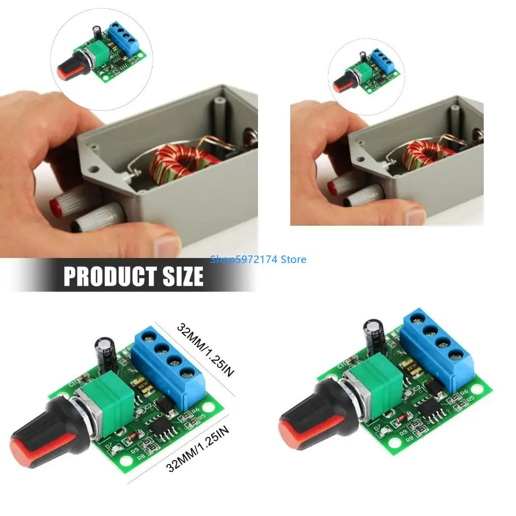 Y3NB 1.5-12V PWM Power Motor Speed Controller 2A Driver Regulator for Industrial