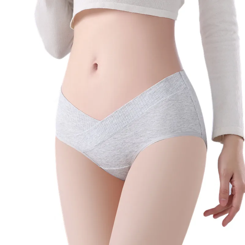 3PCS Briefs Sexy Soft Women's Panties Autumn V-shaped Women's Underwear Pure Cotton Underwear Breathable Comfortable Intimates