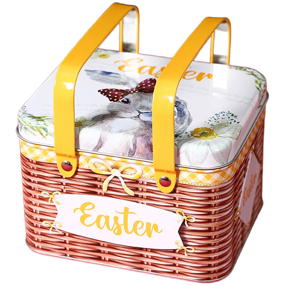 

Large Cartoon Iron Box With Handle Tin Can For Storing Candy,Snacks,Miscellaneous Cookie Biscuit Tin Container 15*12.5*10.5cm