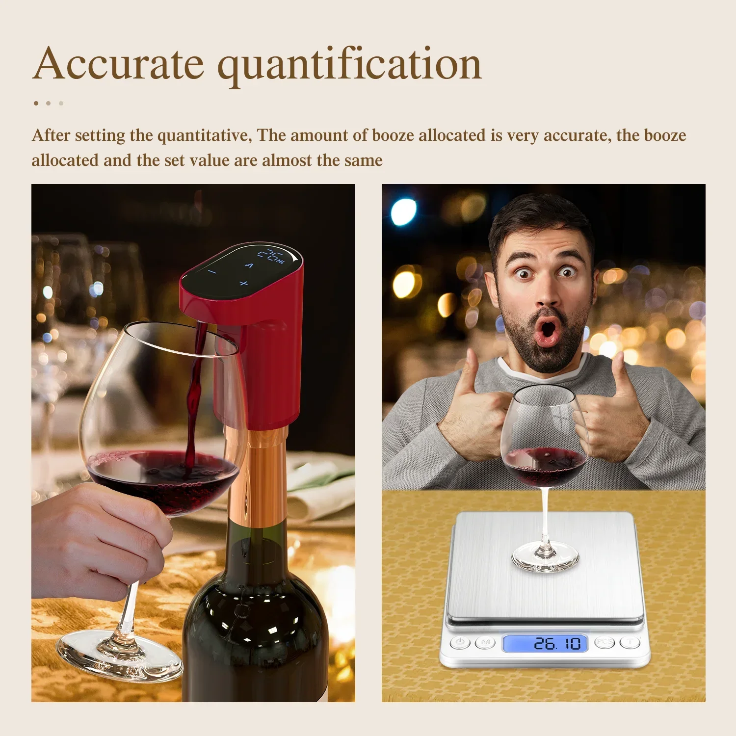 2023 New Portable Mini Automatic Wine Decanter Electric Wine Aerator and Wine Dispenser