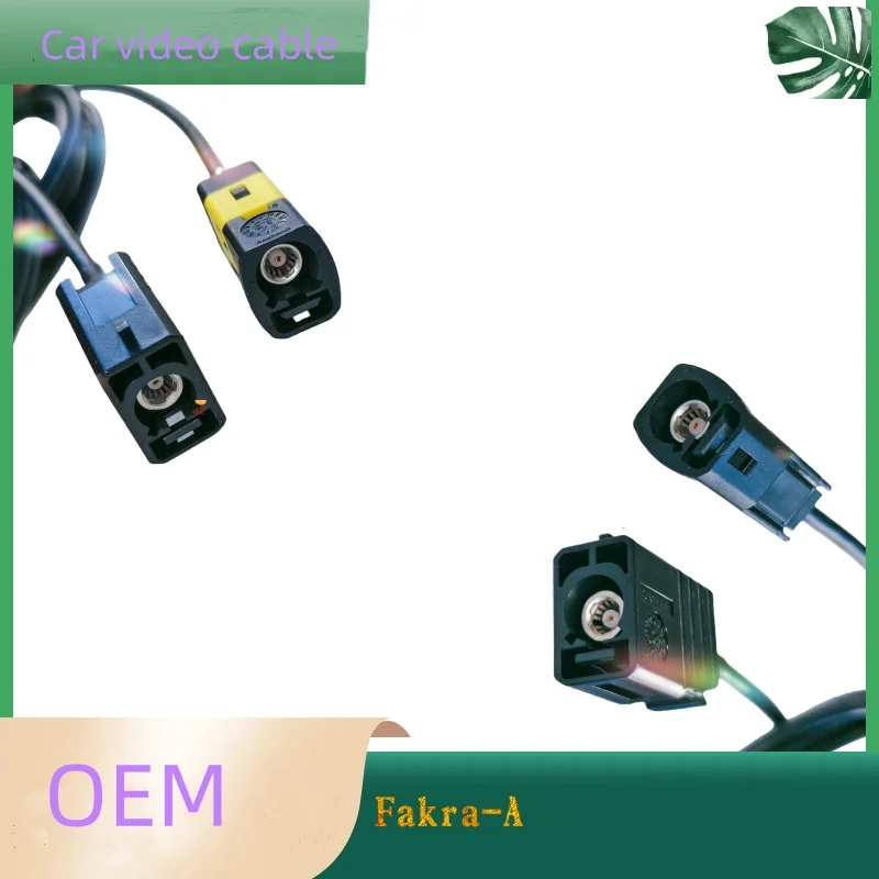 AUTOMATE Mini-FAKRA Connector Series FK6121 FAKRA GEN 3.5 STR JACK C01 RG174 CABLE Automotive video cable 2M 1pc/Lot