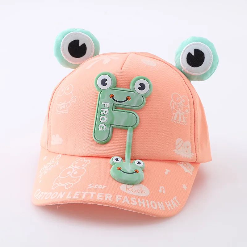 2024 Spring Cotton Cartoon Animal Casquette Baseball Cap Adjustable Snapback Hats for Children Boy and Girl 07