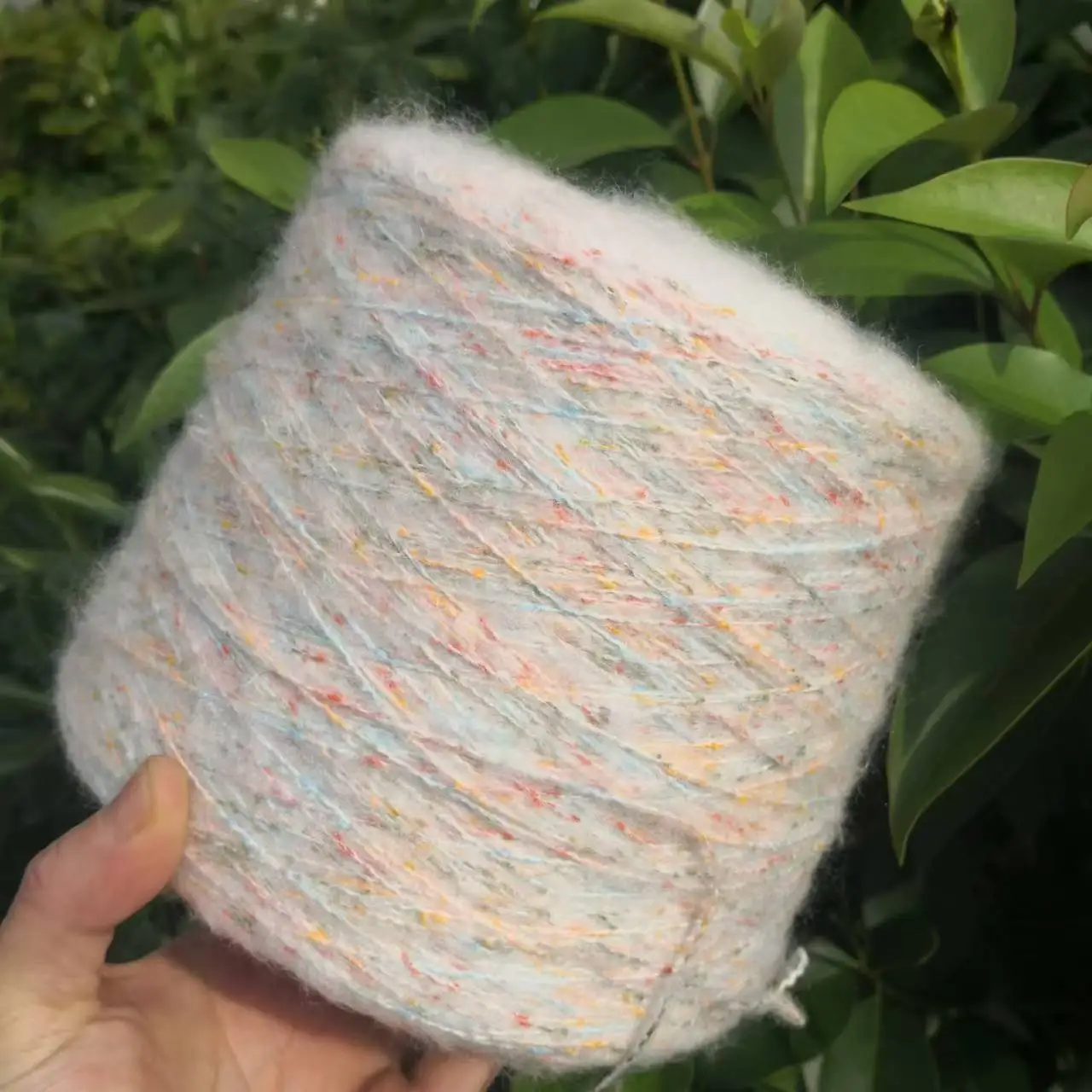 

250grams(1/2LBS)/Ball Rainbow Faux Mohair Yarn for Knitting Crochet Scarf Sweater Fluffy DIY Rainbow Color Crafts