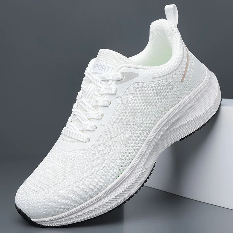 

Men Sports Shoes Low Cut Mesh and Lace Up Fashionable Running Shoes Lightweight Soft Comfortable Luxurious Outdoor Running Shoes