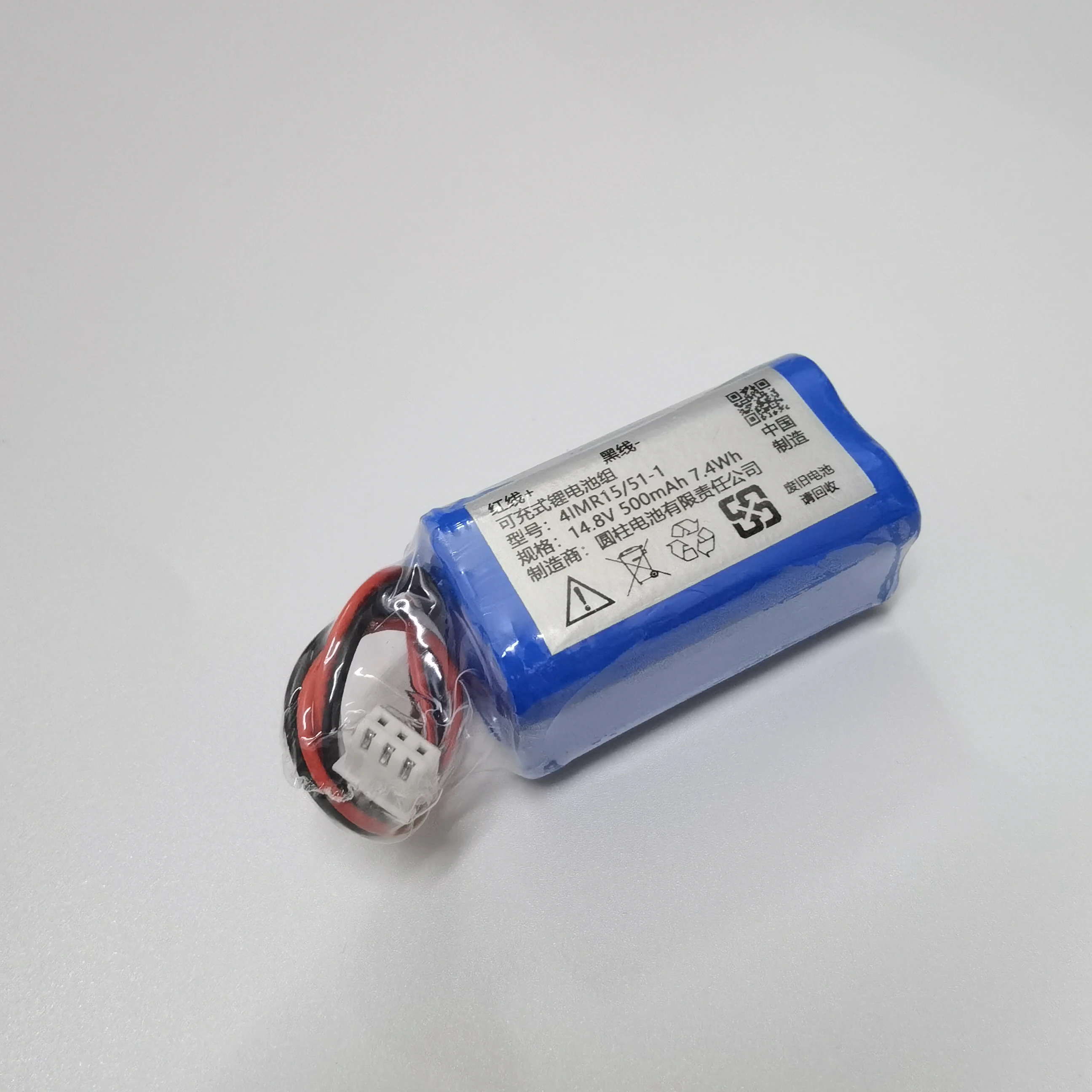 14.8v 500mAh 7.4Wh 4IMR15/51-1 Rechargeable Lithium Battery Pack