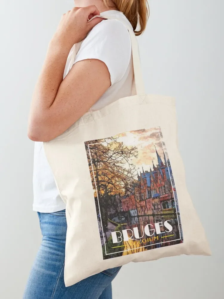 

Bruges, Belgium Tote Bag hand bags Fabric bag Women's shopper Canvas bag for women