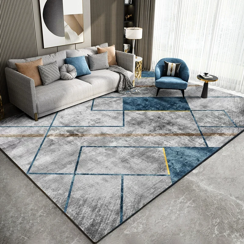 VIKAMA 2026 Light Luxury Living Room Carpet Sofa End Table Non-Slip Easy Clean Cushion Bedroom Cloakroom Carpet Home Decoration