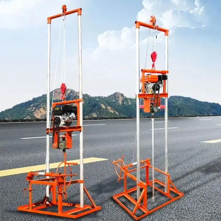 

Индивидуальная 80-метровая небольшая складная буровая установка для водяных скважин - водяной насос с двигателем для продажи мини-сверления