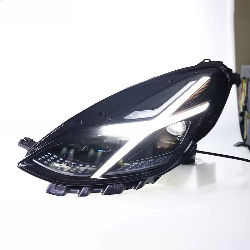 JUSHUN LED Headlights for tesla Model Y Headlights 2020-2024 Daytime Running Lights and Turn Signals Car Accessories 1pc