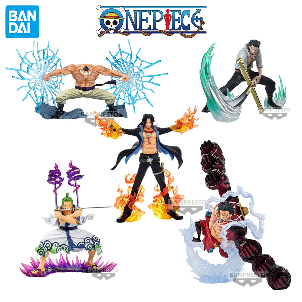 In Stock Original Bandai Dxf Special One Piece Monkey D Luffy/roronoa Zoro/portgas D Ace Figure Anime Genuine Model Toy