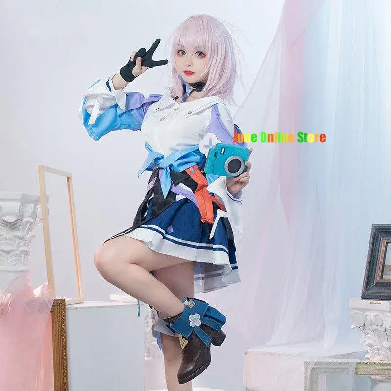 March 7th Cosplay Game Honkai: Star Rail Costume Dress Suit Girl Halloween Carnival Cosplay Party Props Accessories