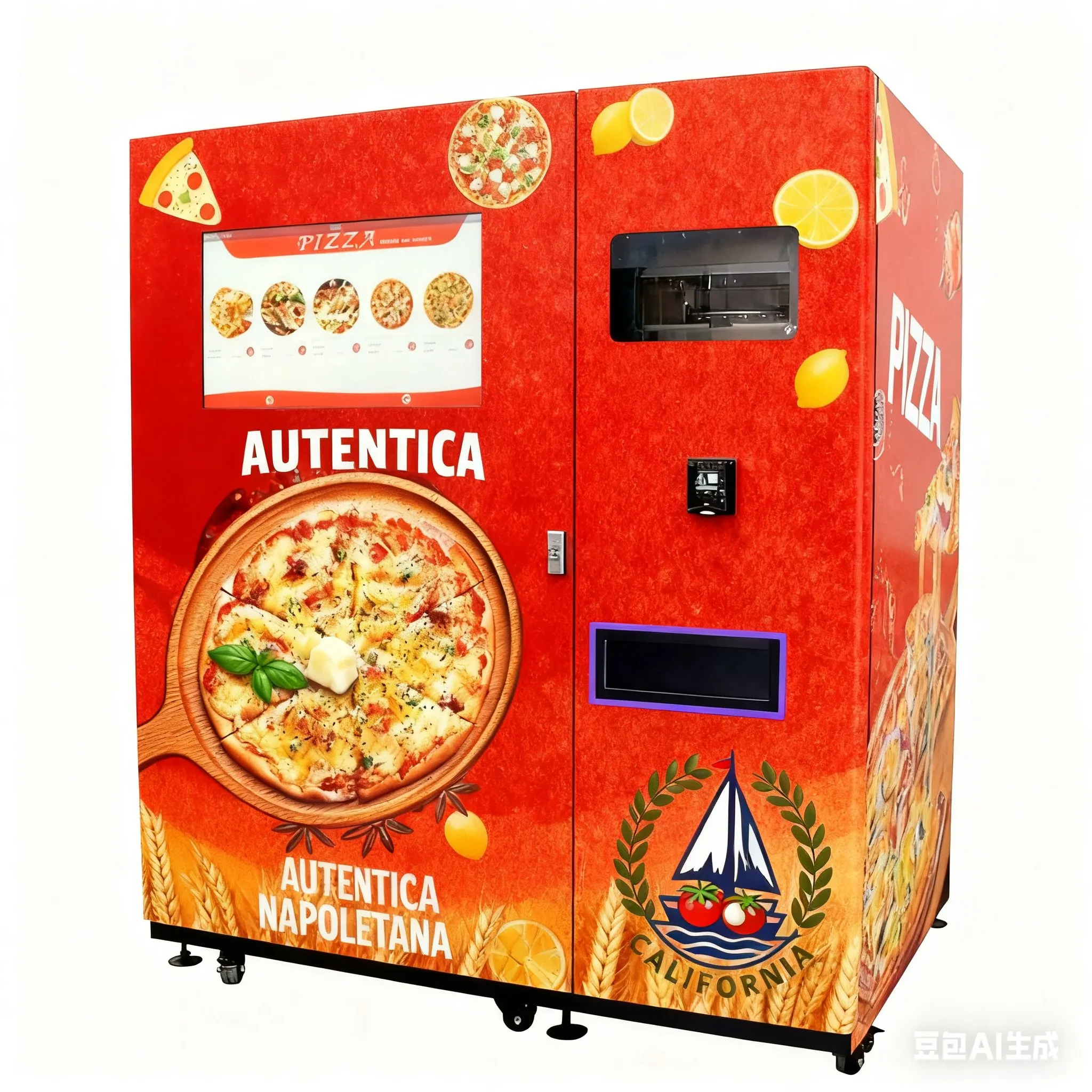 Customized Chef-quality Pizza Vending Machine Italy Oven Pizza Machine Fully Automatic Pizza Vending Machine For Business