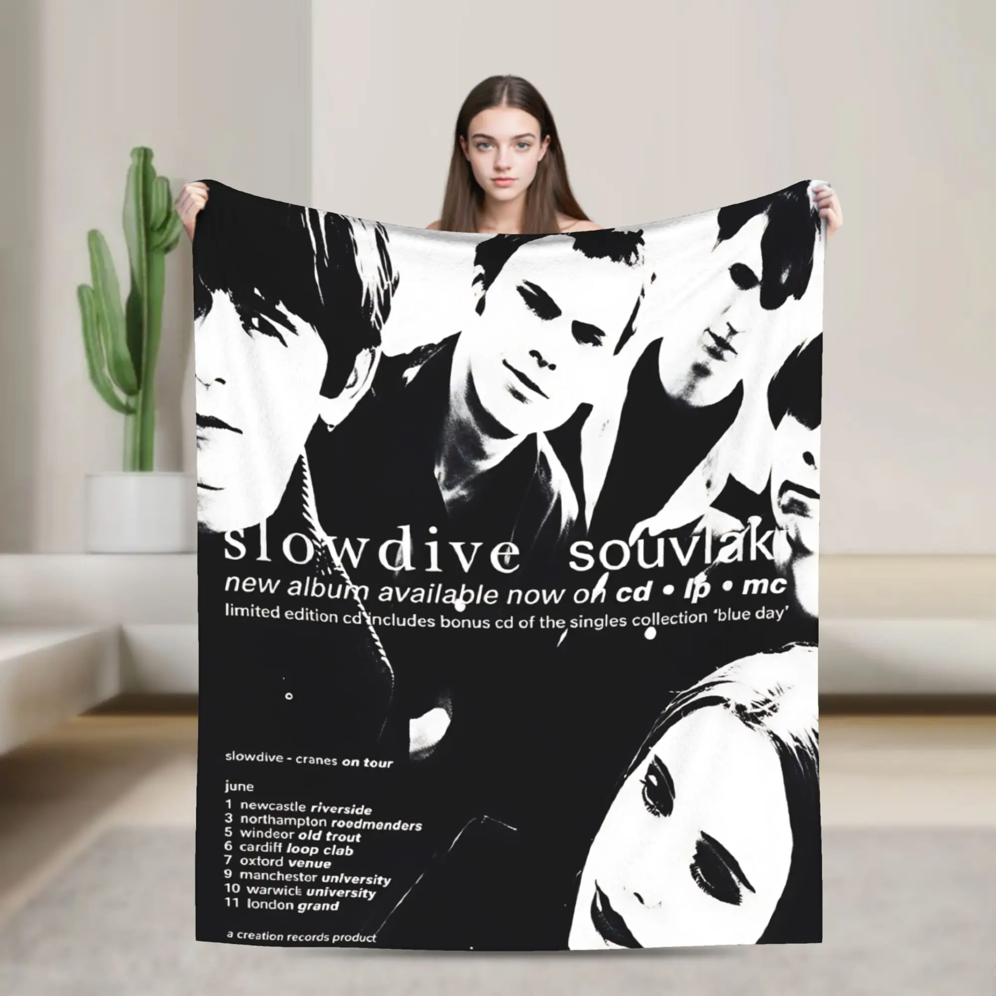 Soft Blanket Camping Slowdive Alison 1991 Vintage Bedding Throws  Flannel Bedspread For Home Decor Novelty Sofa Bed Cover